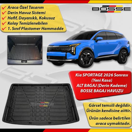 Kia Sportage Bagaj Havuzu 2026 Sonrası (Yeni Kasa) ALT BAGAJ (Derin Kademe) BOSSE