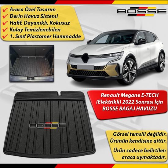 Renault MEGANE Bagaj Havuzu E-TECH 2022 Sonrası BOSSE 3D Bagaj Havuzu