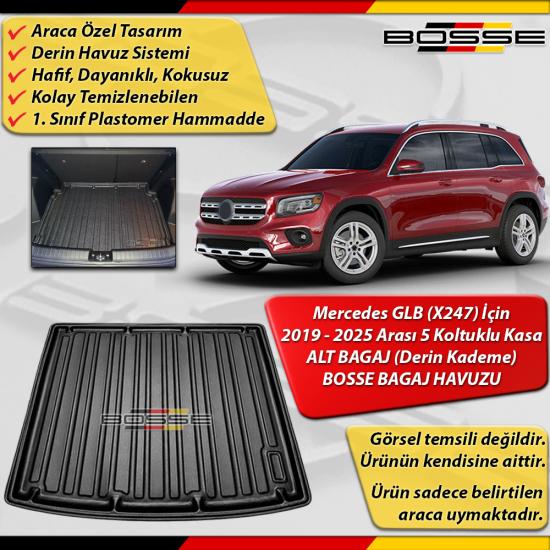 Mercedes GLB Bagaj Havuzu (X247) 5 KOLTUKLU (ALT BAGAJ) 2019 2025 Arası BOSSE 3D Bagaja Havuzu