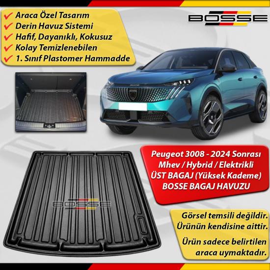 Peugeot 3008 Bagaj Havuzu ÜST BAGAJ (Yüksek Kademe) 2024 Sonrası BOSSE 3D Bagaj Havuzu