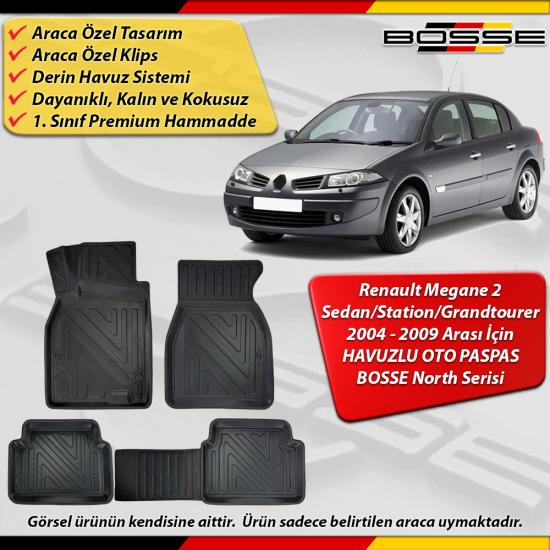 Renault Megane 2 Paspas Sedan/Station/Grand Tourer Araca Özel 2004-2009 Arası Derin Havuzlu North