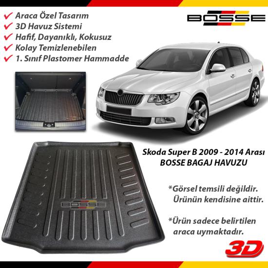 Skoda SuperB 2 Bagaj Havuzu Super B (3T) 2009 2014 Arası BOSSE Bagaj Havuzu