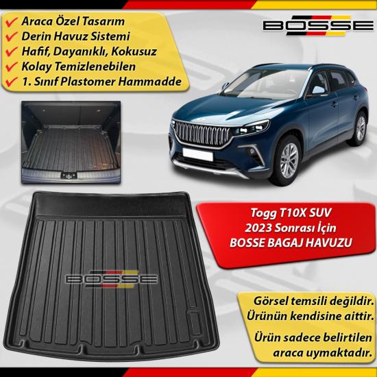 Togg T10X Bagaj Havuzu T10 X Araca Özel 2023 Sonrası BOSSE 3D Bagaja Havuzu