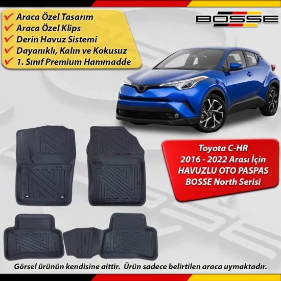 Toyota CHR Paspas Araca Özel C-HR 2016 2022 Arası Derin Havuzlu BOSSE North Serisi