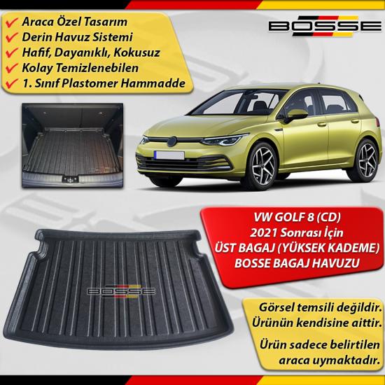 VW Golf 8 Bagaj Havuzu (CD) ÜST BAGAJ (Yüksek Kademe) İçin 2021 Sonrası BOSSE