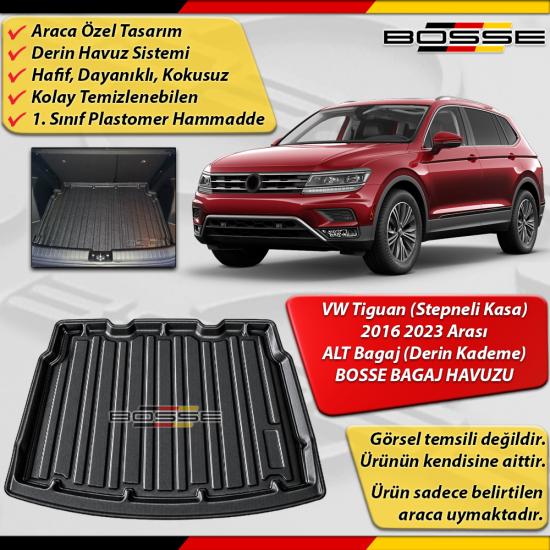 VW Tiguan Bagaj Havuzu ALT BAGAJ (Derin Kademe) Stepneli Kasa İçin 2016 2023 Arası BOSSE