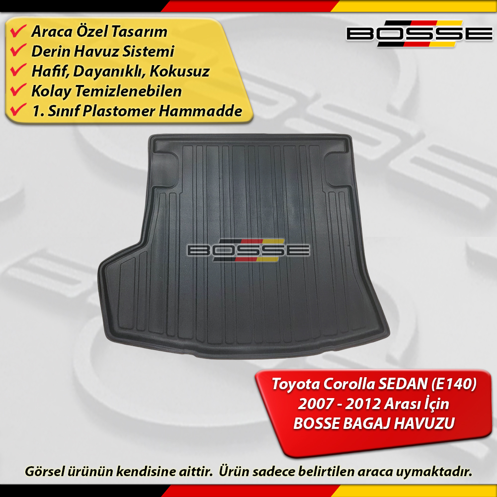 Toyota Corolla Bagaj Havuzu SEDAN (E140) 2007 2012 Arası BOSSE