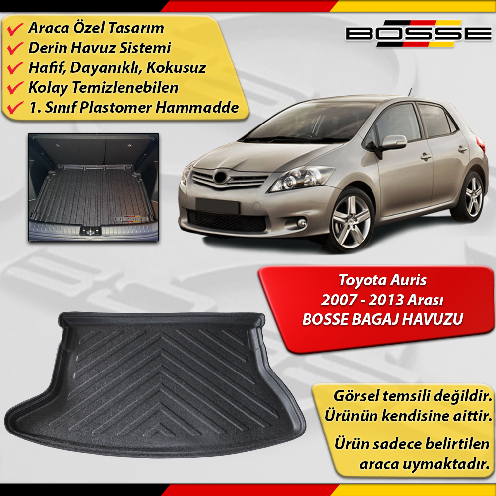 Toyota Auris (1) Bagaj Havuzu 2007 2012 Arası BOSSE