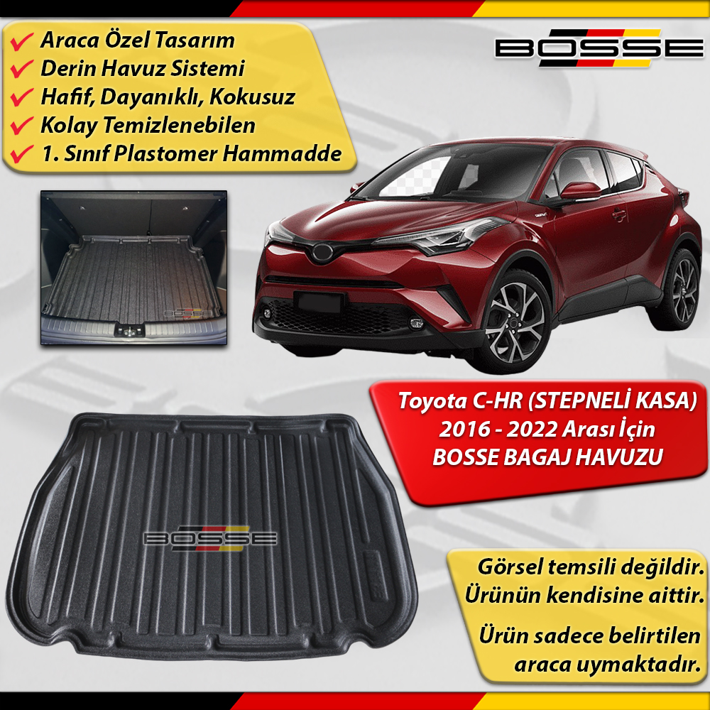 Toyota C-HR Bagaj Havuzu CHR (Stepneli Kasa) 2016 2022 Arası BOSSE