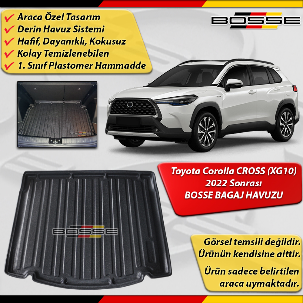 Toyota COROLLA CROSS Bagaj Havuzu (XG10) 2022 2024 Arası BOSSE
