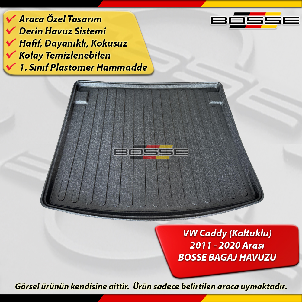 VW Caddy (4) Bagaj Havuzu Koltuklu Van 2011 2020 Arası BOSSE