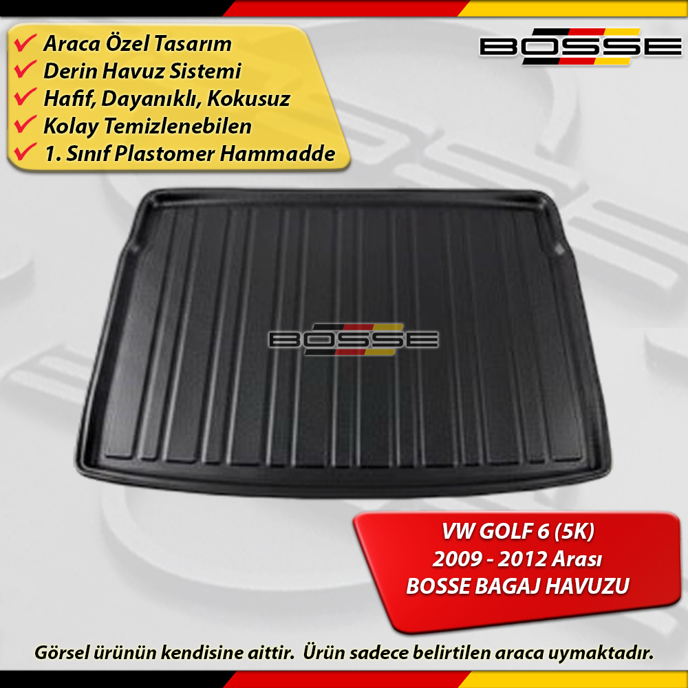 VW Golf 6 Bagaj Havuzu (5K) 2009 2012 Arası BOSSE