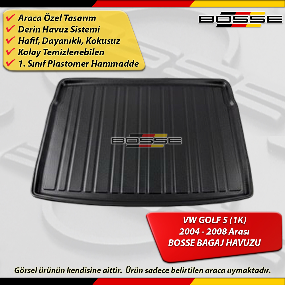 VW Golf 5 Bagaj Havuzu (1K) 2004 2008 Arası BOSSE