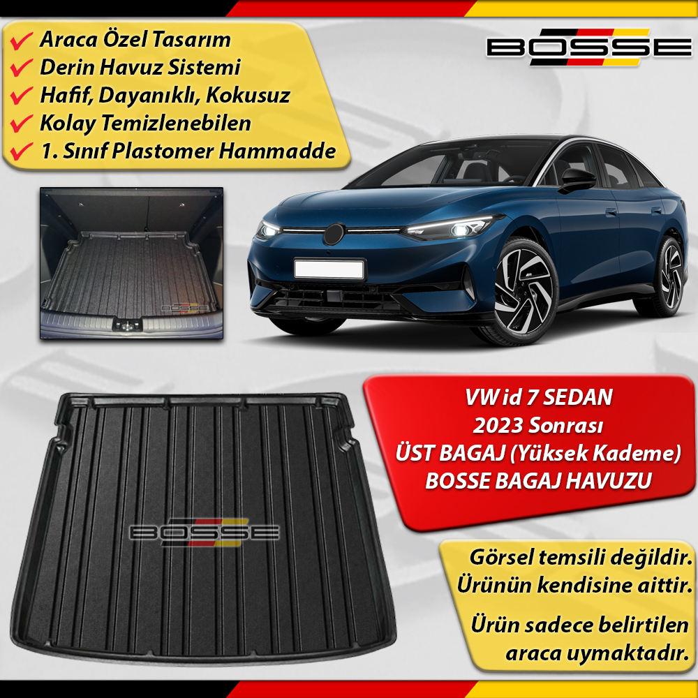 Vw id 7 Bagaj Havuzu Sedan id7 ÜST BAGAJ (Yüksek Kademe) 2023 Sonrası BOSSE