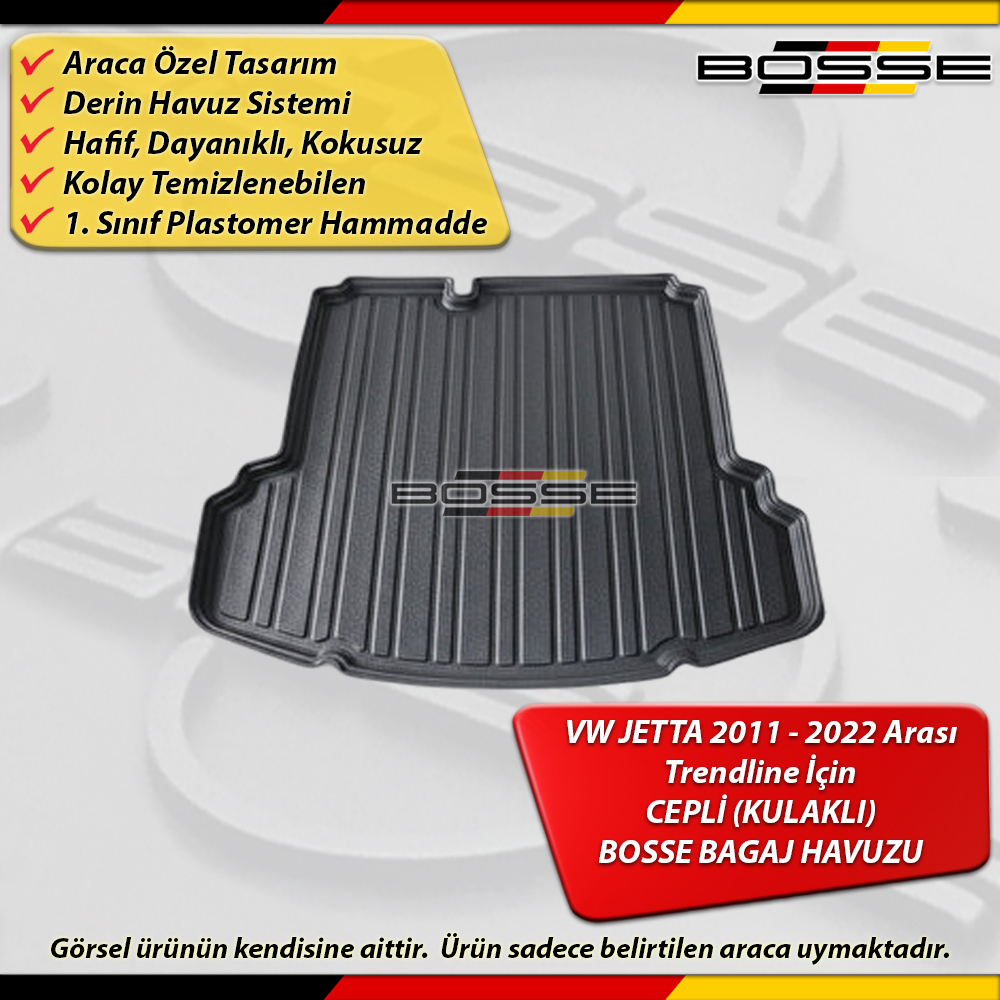 VW Jetta Bagaj Havuzu (1B) İki Yanda Kulaklı Model 2011 2022 Arası BOSSE