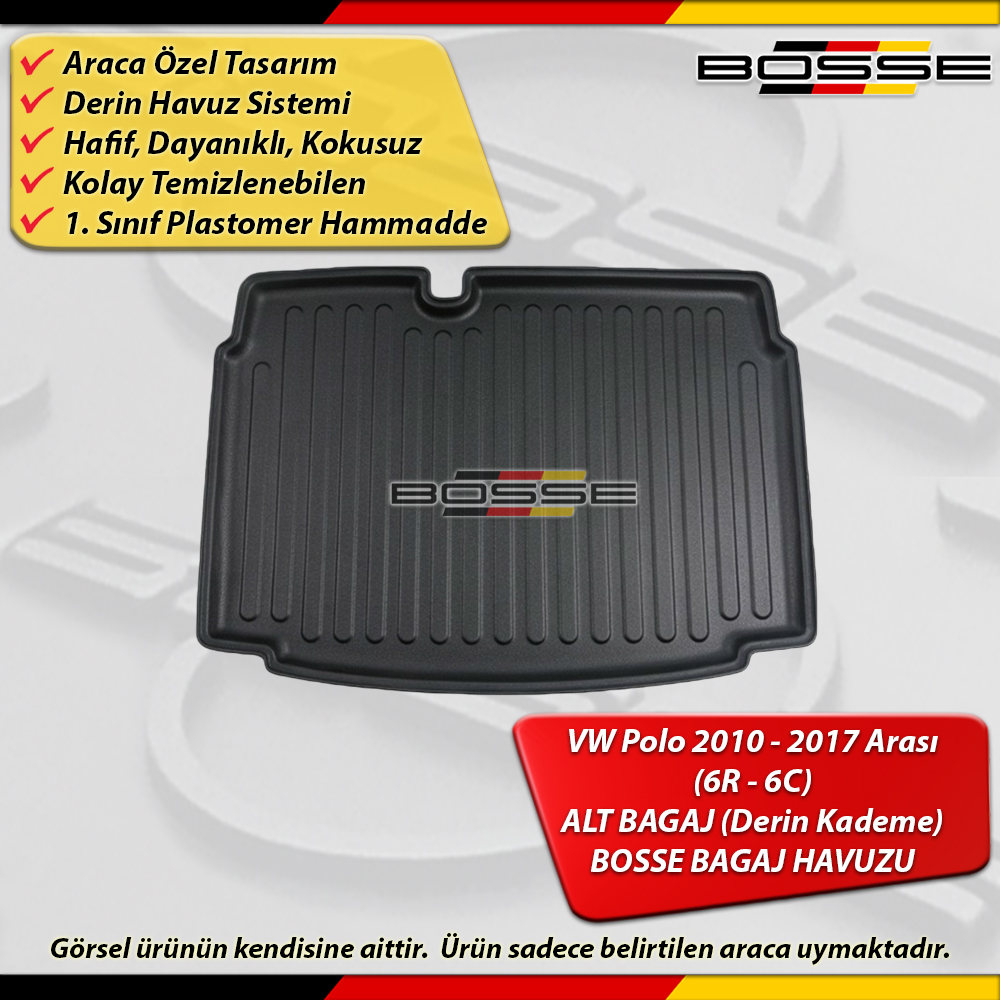 VW Polo Bagaj Havuzu ALT BAGAJ (Derin Kademe) (6R) 2010 2017 Arası BOSSE