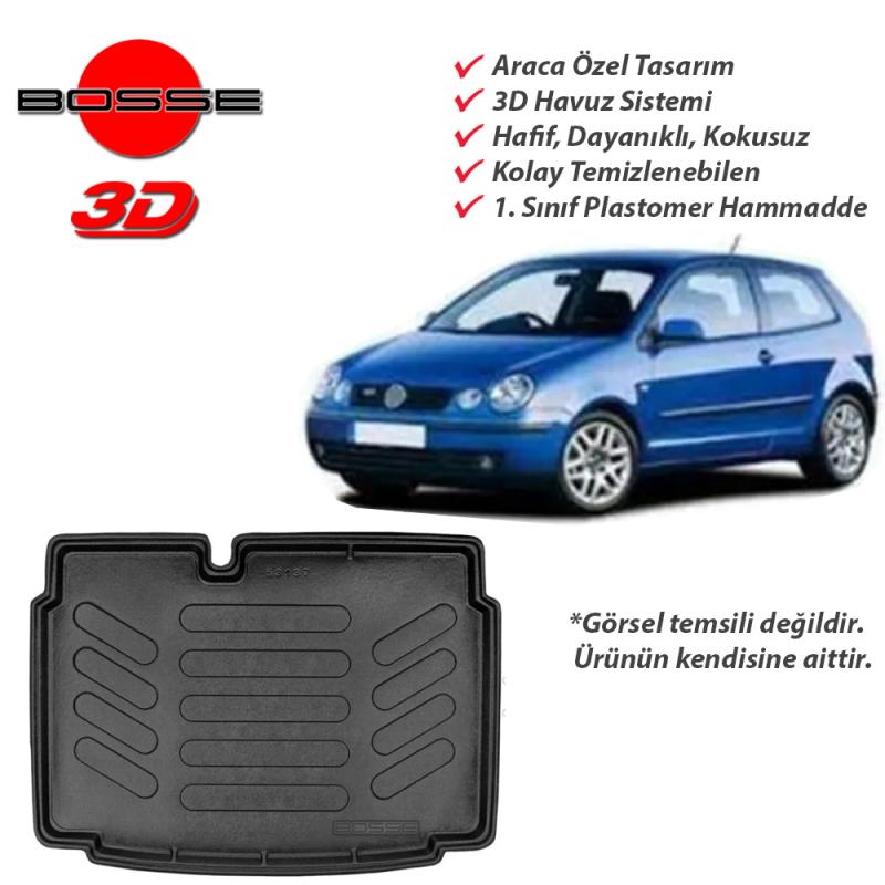 VW Polo Bagaj Havuzu (9N-9N3) 2002 2009 Arası BOSSE Bagaj Havuzu