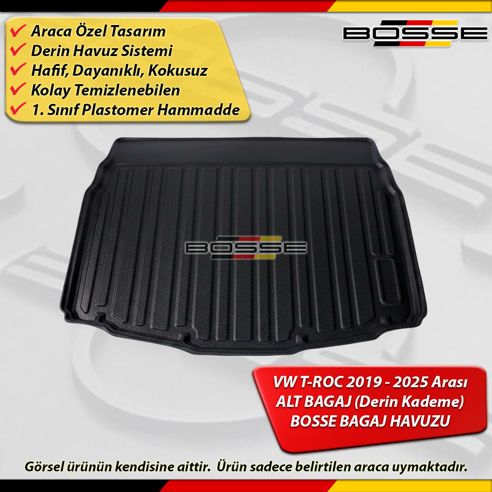 VW T-Roc Bagaj Havuzu Troc ALT BAGAJ (Düşük Kademe) 2019 2025 Arası BOSSE