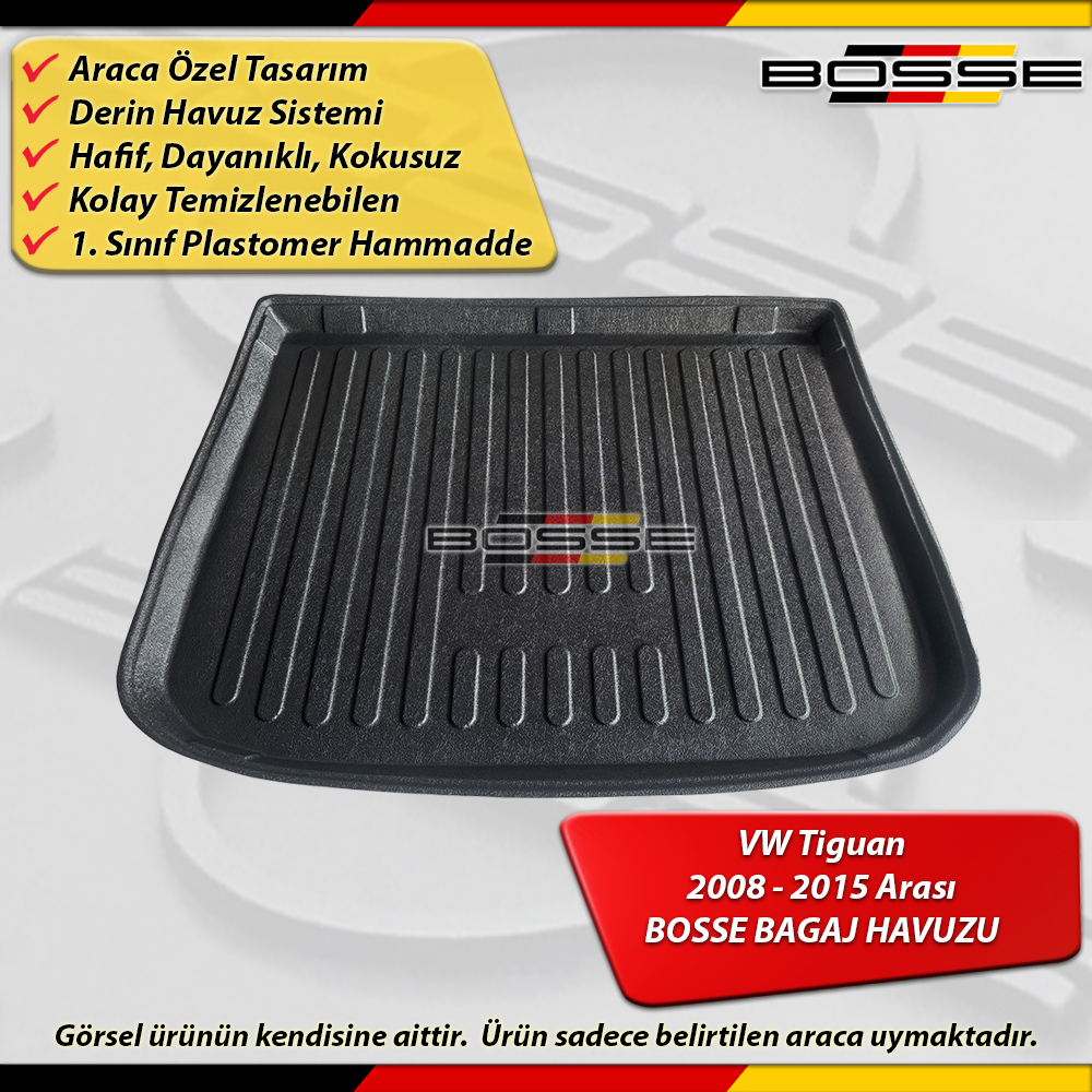 VW Tiguan Bagaj Havuzu (5N) Stepneli İçin 2008 2015 Arası BOSSE